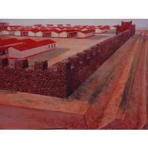 Click para ampliar. Pulsa en el nombre para ver la ficha. Reconstrucción de Castra Servilia